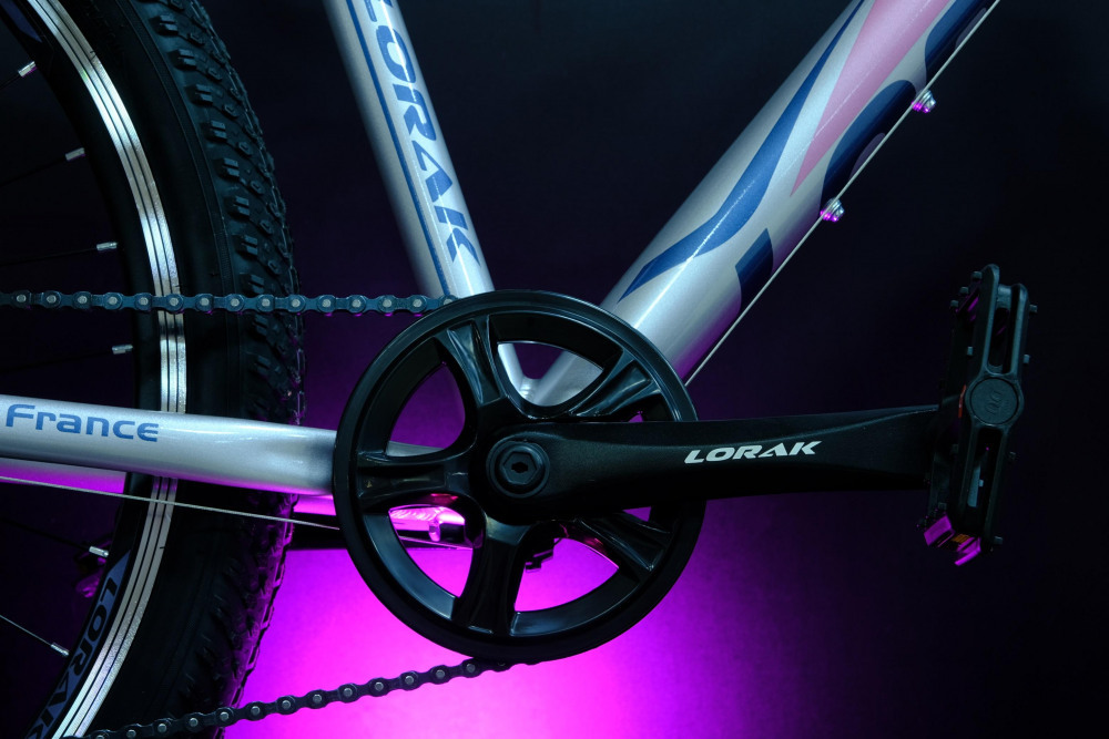 Lorak Glory 4 Серебристый/Розовый рама 15 (на рост 141-160)