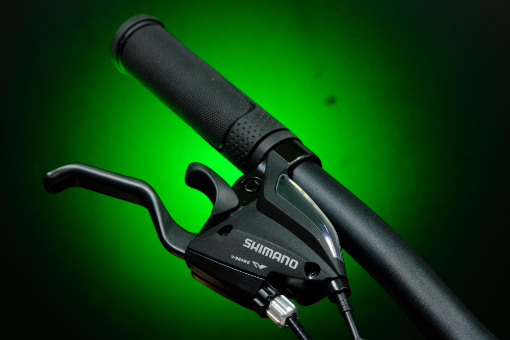 Lorak 2.0 Матовый Чёрный/Зелёный рама 21 (на рост 183-190) (27.5)